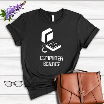 Computer Science Old School PC Tee, Coder Funny clipart T-shirt,  Computer clipart Women's Favorite Fashion Cotton T-Shirt