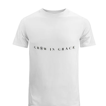Grow In Grace Tee,  Christian Vintage Men's Fashion Cotton Crew T-Shirt