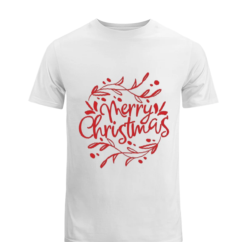 Christmas clipart, Merry Christmas Design, Merry xmas graphic,Matching Christmas-White - Men's Fashion Cotton Crew T-Shirt