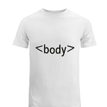 CSS Html Computer Science Scientist Tee, Web Designer Design Admin T-shirt, Body tag code shirt,  Funny programer Art Men's Fashion Cotton Crew T-Shirt