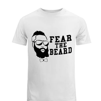 Fear The Beard Basketball Men's Fashion Cotton Crew T-Shirt
