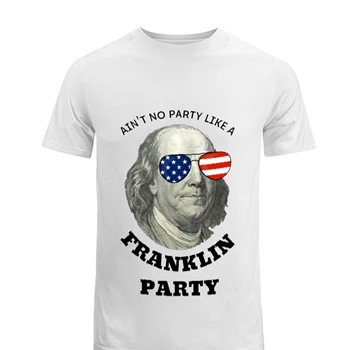 4th Of July Tee, Independence Day T-shirt, 4th Of July Gift shirt, Benjamin 4th Of July Party tshirt,  Benjamin Franklin Men Women Usa Flag Men's Fashion Cotton Crew T-Shirt