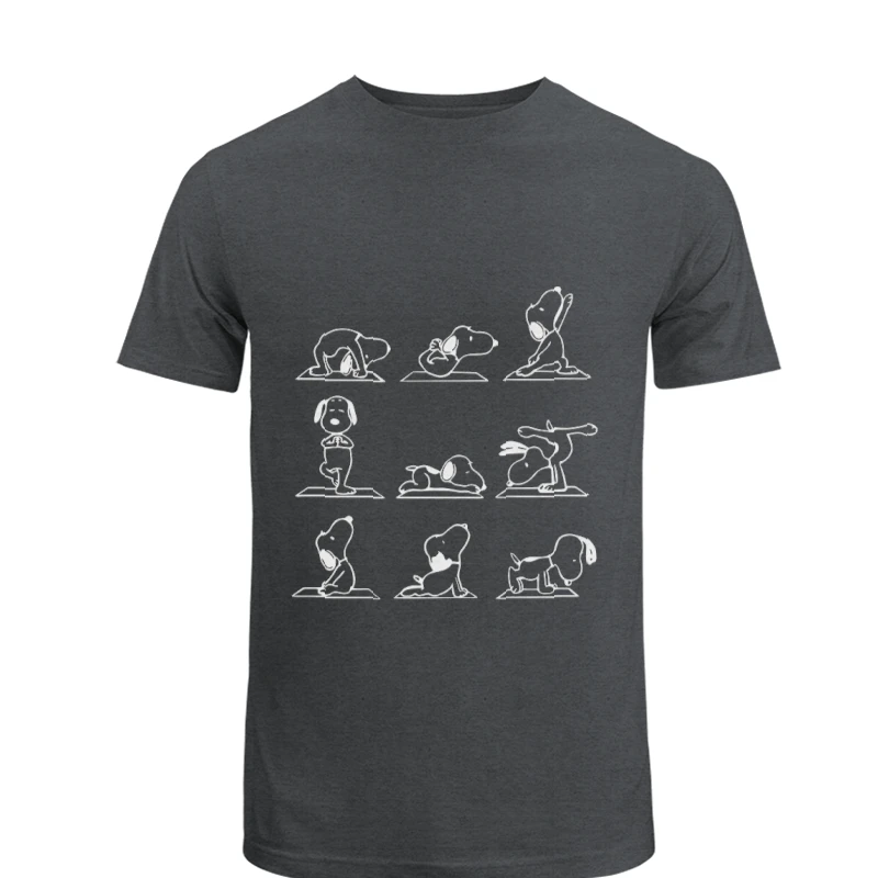 Yoga, Funny Yoga Dog, Cute Dog, Meditation, Namaste, Funny Namaste, Dog Lovers, Dog Gift- - Men's Fashion Cotton Crew T-Shirt