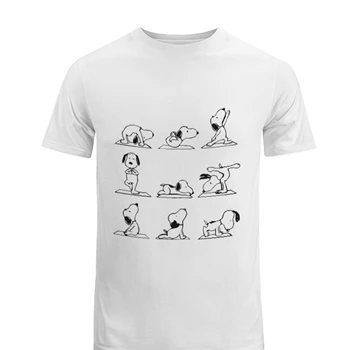 Yoga Tee, Funny Yoga Dog T-shirt, Cute Dog shirt, Meditation tshirt, Namaste Tee, Funny Namaste T-shirt, Dog Lovers shirt,  Dog Gift Men's Fashion Cotton Crew T-Shirt