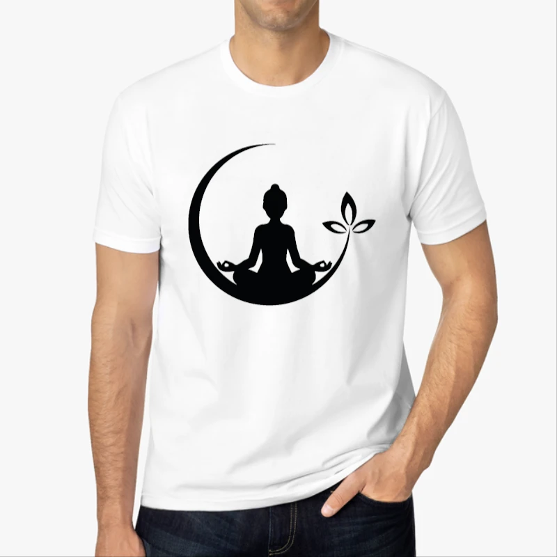 Yoga, Namaste, Gift for Yogi, Yoga Lover, Meditation, Yoga, Yoga, Women Yoga-White - Men's Fashion Cotton Crew T-Shirt