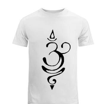 Om Tee, Breath T-shirt, Sanskrit shirt, Zen tshirt, Yoga Tee, Breath T-shirt,  Yogi Gift Men's Fashion Cotton Crew T-Shirt