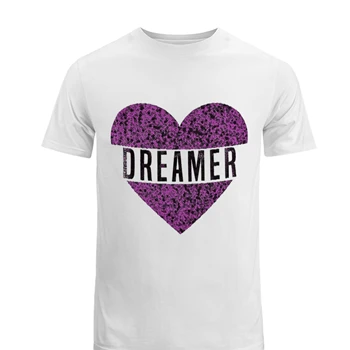 Dreamer heart Men's Fashion Cotton Crew T-Shirt