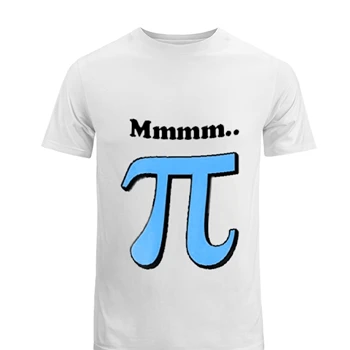 Funny PI Number Tee, PI number clipart T-shirt,  Funny math design Men's Fashion Cotton Crew T-Shirt