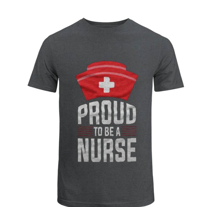 Proud To Be A Nurse Clipart, Nursing Pride Graphic, Nurse Design- - Men's Fashion Cotton Crew T-Shirt