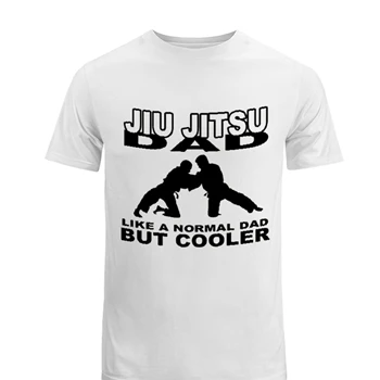 Jiu Jitsu Dad Design Tee, Novelty Martial Arts Design T-shirt,  Jitsu clipart Men's Fashion Cotton Crew T-Shirt
