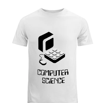 Computer Science Old School PC Tee, Coder Funny clipart T-shirt,  Computer clipart Men's Fashion Cotton Crew T-Shirt
