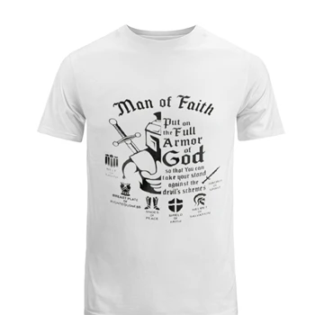 Armor Of God Tee, Christian Gift For Man T-shirt, Religious  For Men shirt, Jesus  man tshirt, Bible Verse Tee,  Mens Faith  Man Christian Men's Fashion Cotton Crew T-Shirt