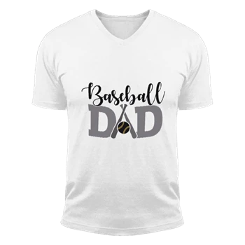 US BaseBall Tee, Baseball Dad Design T-shirt, Baseball Fan Dad Shirt, Dad Baseball Outfit Tee, Fathers Day Gift For Baseball Dad T-shirt, Gift For Baseball Dad Shirt,  Sports Dad Unisex Fashion Short Sleeve V-Neck T-Shirt