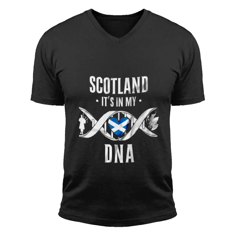 Scotland  Scottish heritage Tee  Scotland Tee  Birthday Gift- - Unisex Fashion Short Sleeve V-Neck T-Shirt