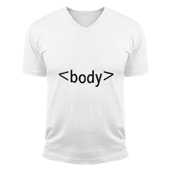 CSS Html Computer Science Scientist Tee, Web Designer Design Admin T-shirt, Body tag code Shirt,  Funny programer Art Unisex Fashion Short Sleeve V-Neck T-Shirt