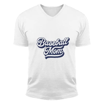 Baseball Mom Tee, Silhouette Baseball mom design T-shirt, Baseball mama design Shirt,  My mom love baseball design Unisex Fashion Short Sleeve V-Neck T-Shirt