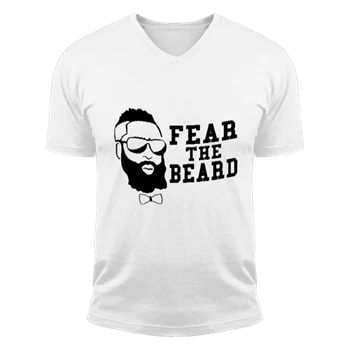 Fear The Beard Basketball Unisex Fashion Short Sleeve V-Neck T-Shirt