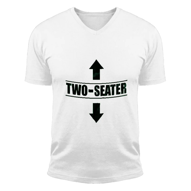 Two Sweater  Funny Graphic Humor Gift For Him-White - Unisex Fashion Short Sleeve V-Neck T-Shirt