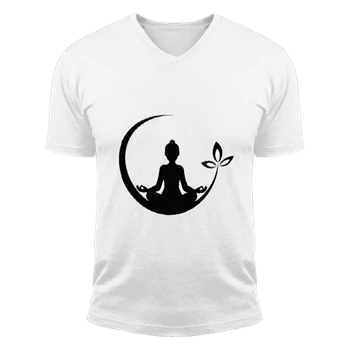 Yoga Tee, Namaste T-shirt, Gift for Yogi Shirt, Yoga Lover Tee, Meditation T-shirt, Yoga Shirt, Yoga Tee,  Women Yoga Unisex Fashion Short Sleeve V-Neck T-Shirt