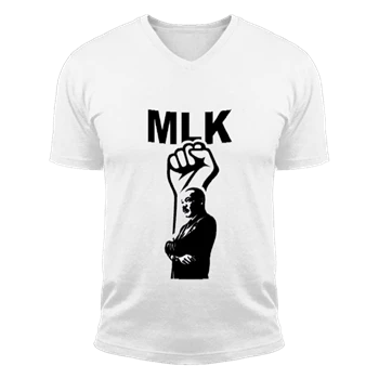 Martin Luther King Jr. Tee, MLK T-shirt, MLK Shirt, Black History Tee, Black History Month T-shirt, Equality Shirt,  Human Rights Unisex Fashion Short Sleeve V-Neck T-Shirt