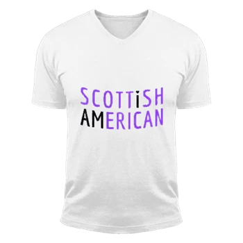 I Am Scottish American Tee, scotland and america T-shirt,  scotland pride Unisex Fashion Short Sleeve V-Neck T-Shirt