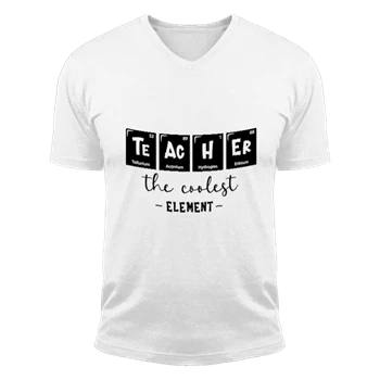 Funny teacher clipart Tee, teacher life cut file for cricut T-shirt, school design Shirt, back to school graphic Tee,  chemistry teacher gift Unisex Fashion Short Sleeve V-Neck T-Shirt
