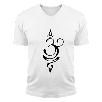 Om Tee, Breath T-shirt, Sanskrit Shirt, Zen Tee, Yoga T-shirt, Breath Shirt,  Yogi Gift Unisex Fashion Short Sleeve V-Neck T-Shirt