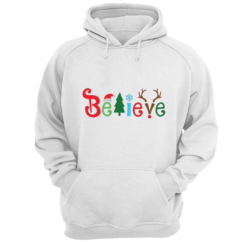 Believe Christmas, Christmas, Christmas Family,Believe,Christmas Gift, Holiday Gift.Christmas,Matching- - Unisex Heavy Blend Hooded Sweatshirt