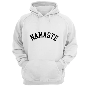 Ladies yoga Tee,  Namaste fitness pilates comfortable soft gym workout gift idea Unisex Heavy Blend Hooded Sweatshirt