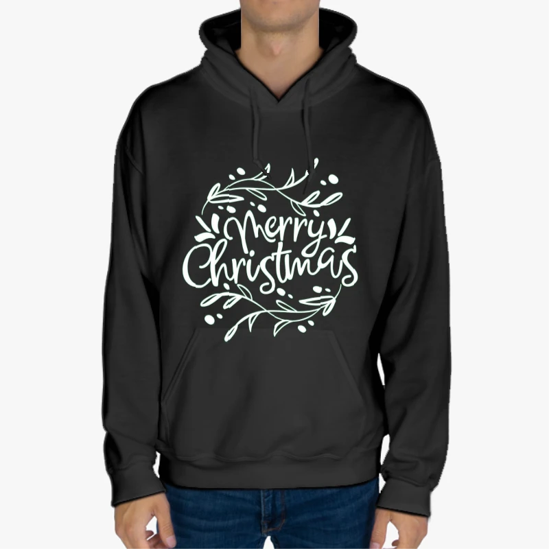 Christmas clipart, Merry Christmas Design, Merry xmas graphic,Matching Christmas-Black - Unisex Heavy Blend Hooded Sweatshirt