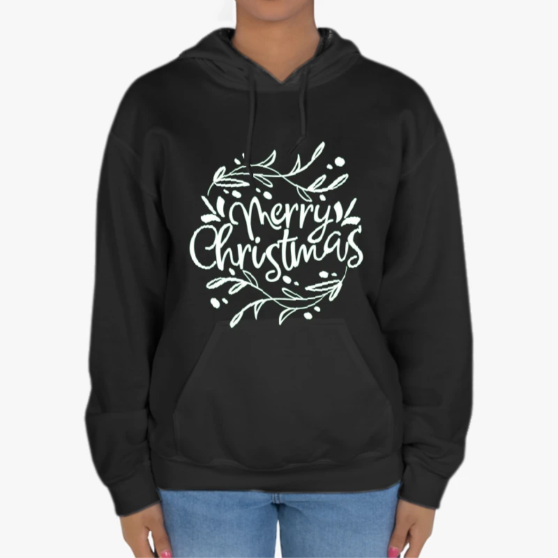 Christmas clipart, Merry Christmas Design, Merry xmas graphic,Matching Christmas-Black - Unisex Heavy Blend Hooded Sweatshirt