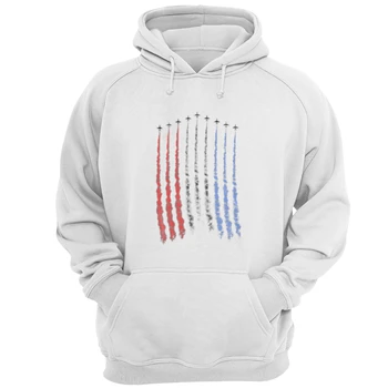 Red White Blue Air Force Flyover Unisex Heavy Blend Hooded Sweatshirt
