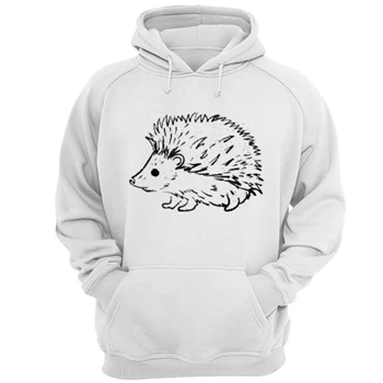 Cute Hedgehog Pocket Tee, Pocket T-shirt, Hedghehog Shirt, Hedgehog Tee, Cute drawing T-shirt, Hipster Shirt, Graphic Tee,  hipster Unisex Heavy Blend Hooded Sweatshirt
