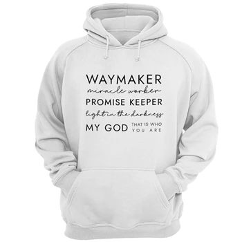 Christian Tee, Waymaker T-shirt, Religious Gifts Shirt, Religious  for Women Tee, Faith T-shirt,  Bible Verse Unisex Heavy Blend Hooded Sweatshirt