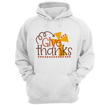 Give Thanks Tee, Thanksgiving T-shirt, Thanksgiving Gift Shirt, Christian Fall Tee, Give Thanks T-shirt,  Thanksgiving Gift Unisex Heavy Blend Hooded Sweatshirt