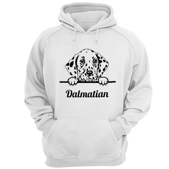 Dalmatian Dog design Tee, Dog Pet Graphic T-shirt,  Dog clipart Unisex Heavy Blend Hooded Sweatshirt