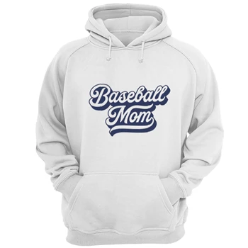 Baseball Mom Tee, Silhouette Baseball mom design T-shirt, Baseball mama design Shirt,  My mom love baseball design Unisex Heavy Blend Hooded Sweatshirt
