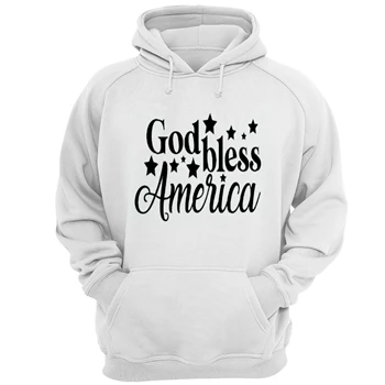 God Bless America Tee, Happy 4th Of July T-shirt, Freedom Shirt, Independence Day Tee, 4th of July Gift T-shirt,  Patriotic Unisex Heavy Blend Hooded Sweatshirt