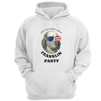 4th Of July Tee, Independence Day T-shirt, 4th Of July Gift Shirt, Benjamin 4th Of July Party Tee,  Benjamin Franklin Men Women Usa Flag Unisex Heavy Blend Hooded Sweatshirt