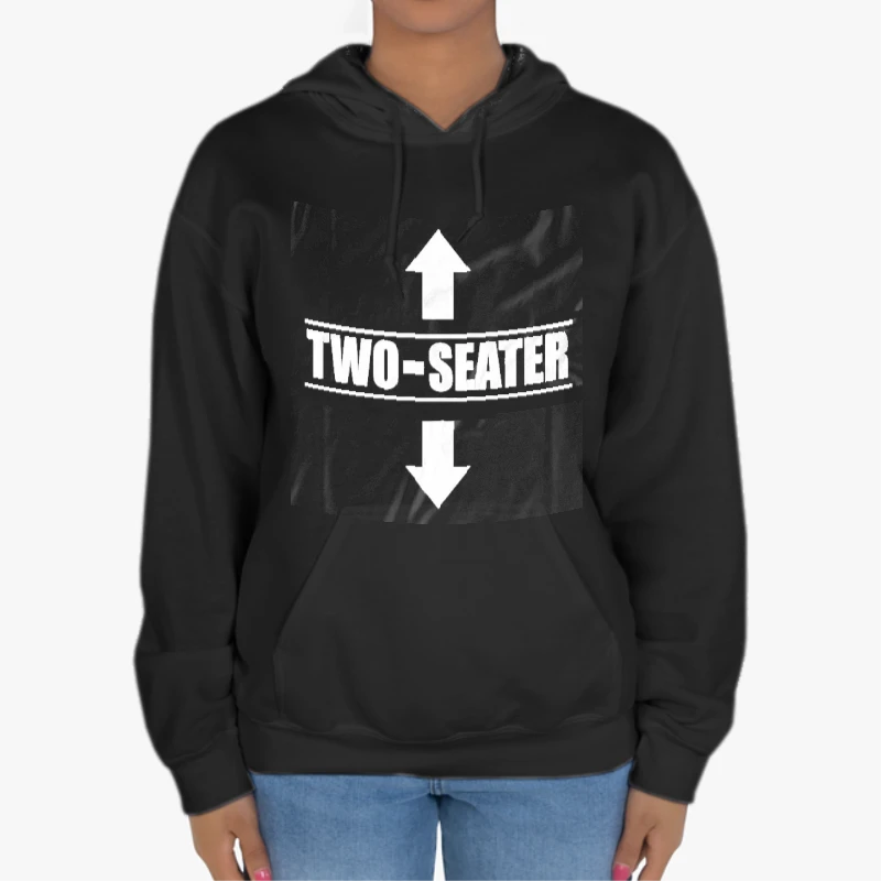 Two Sweater  Funny Graphic Humor Gift For Him-Black - Unisex Heavy Blend Hooded Sweatshirt