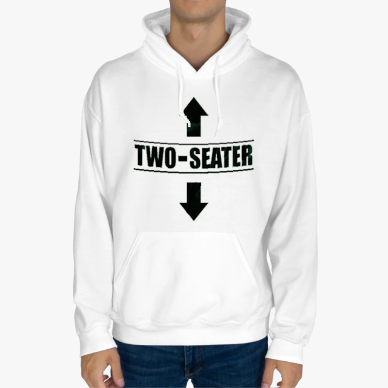 Two Sweater  Funny Graphic Humor Gift For Him-White - Unisex Heavy Blend Hooded Sweatshirt