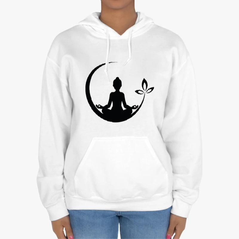 Yoga, Namaste, Gift for Yogi, Yoga Lover, Meditation, Yoga, Yoga, Women Yoga-White - Unisex Heavy Blend Hooded Sweatshirt
