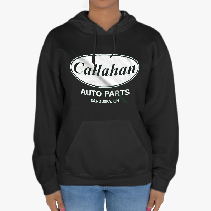 Funny Callahan Auto, Cool Humor Graphic Saying Sarcasm-Black - Unisex Heavy Blend Hooded Sweatshirt