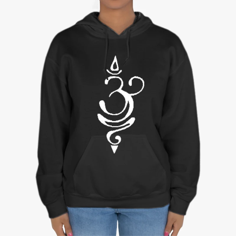 Om, Breath, Sanskrit, Zen, Yoga, Breath, Yogi Gift-Black - Unisex Heavy Blend Hooded Sweatshirt