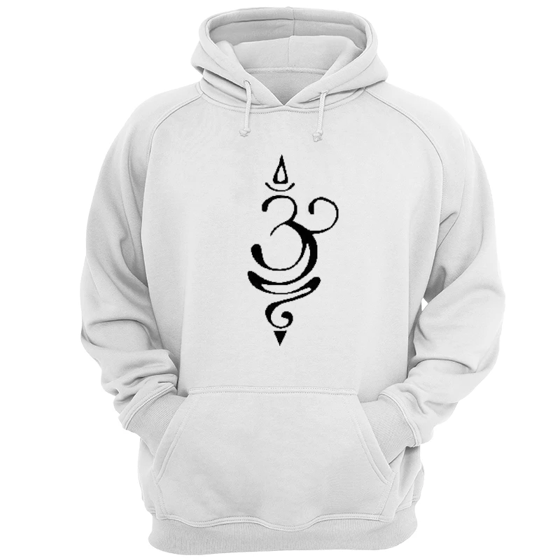Om, Breath, Sanskrit, Zen, Yoga, Breath, Yogi Gift- - Unisex Heavy Blend Hooded Sweatshirt