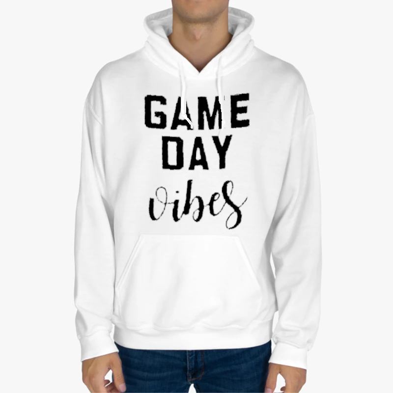 Game Day Vibes, Football Mom, Baseball Mom, Cute Sunday Football, Sports Design, Sundays are for football-White - Unisex Heavy Blend Hooded Sweatshirt