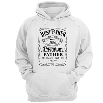 Best Father Design Tee,  Premium Dad My Greatest Father Unisex Heavy Blend Hooded Sweatshirt