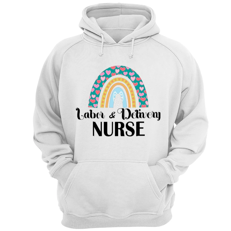 Labor and Delivery Nurse Clipart, L&D Nurse Design, Delivery Nurse Lifeline Graphic, Nurses Superhero Gift, Heartbeat Delivery Nurse- - Unisex Heavy Blend Hooded Sweatshirt