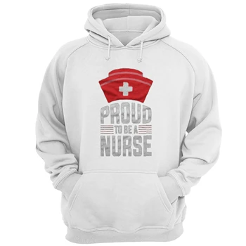 Proud To Be A Nurse Clipart Tee, Nursing Pride Graphic T-shirt,  Nurse Design Unisex Heavy Blend Hooded Sweatshirt