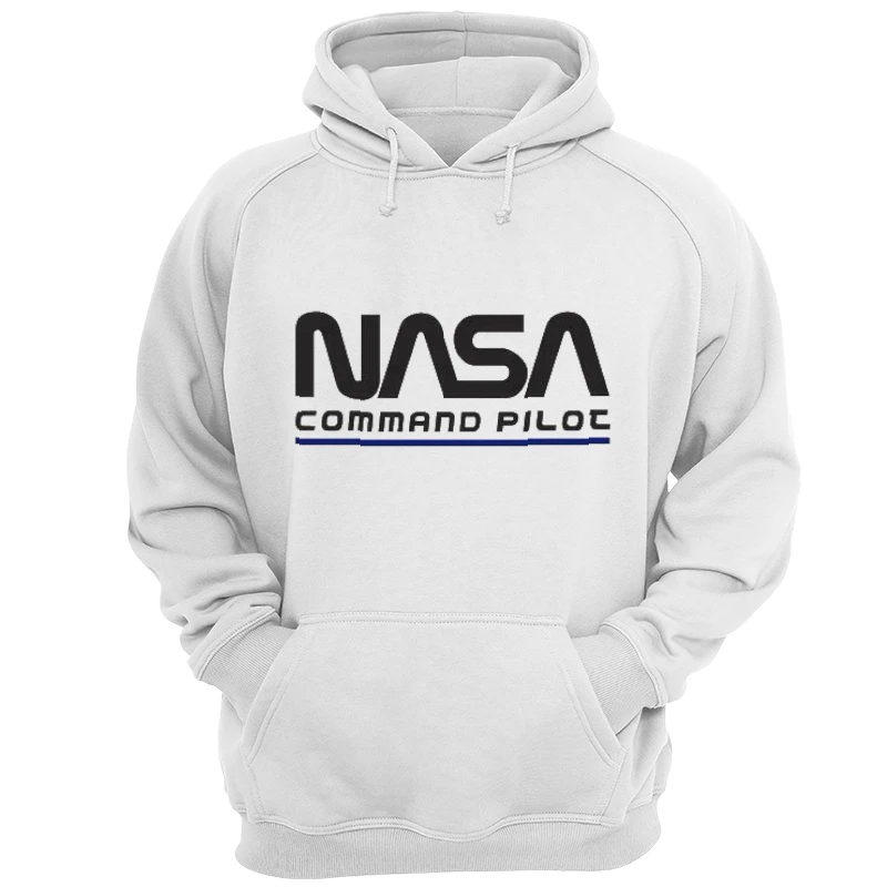 Nasa Command Pilot Design, Nasa Funny Pilot Graphic- - Unisex Heavy Blend Hooded Sweatshirt